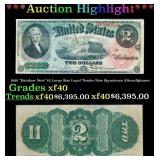 1869 $2 Large Size Legal Tender Note "Rainbow Note