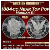 1884-cc Morgan Dollar Near Top Pop $1 ms66+ dmpl S