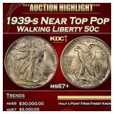 1939-s Walking Liberty Half Dollar Near Top Pop 50
