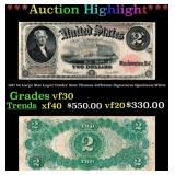 1917 $2 Large Size Legal Tender Note Thomas Jeffer