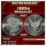 1885-s Morgan Dollar $1 ms65+ SEGS