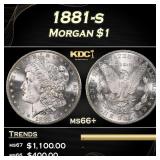 1881-s Morgan Dollar $1 Grades ms66+