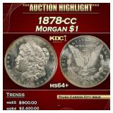 1878-cc Morgan Dollar $1 ms64+ SEGS