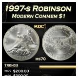 1997-s Robinson Modern Commem Dollar $1 ms70 SEGS