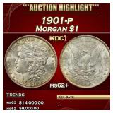 1901-p Morgan Dollar $1 ms62+ USCG