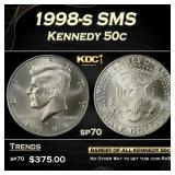 1998-s SMS Kennedy Half Dollar 50c sp70 SEGS