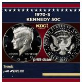 1970-s Proof Kennedy Half Dollar 50c pr69 dcam SEG