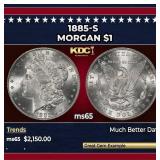 1885-s Morgan Dollar $1 ms65 SEGS