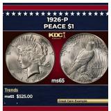 1926-p Peace Dollar $1 Grades ms65