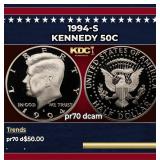 1994-s Proof Kennedy Half Dollar 50c pr70 dcam SEG