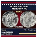 1939-s Mercury Dime TOP POP! 10c ms68 FSB SEGS