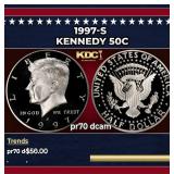 1997-s Proof Kennedy Half Dollar 50c pr70 dcam SEG