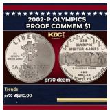 2002-P Olympics Proof Modern Commem Dollar $1 pr70