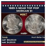 1889-s Morgan Dollar Near Top Pop $1 ms66+ SEGS