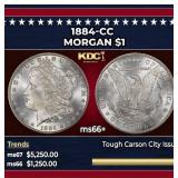 1884-cc Morgan Dollar $1 ms66+ SEGS