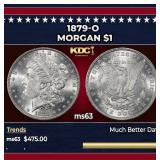 1879-o Morgan Dollar $1 Grades ms63