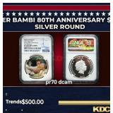 NGC 2022 Disney Silver Bambi 80th Anniversary $2 N