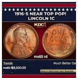 1916-s Lincoln Cent Near Top Pop! 1c ms65 rd SEGS