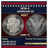 1878-s Morgan Dollar $1 ms66+ PL SEGS