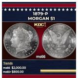 1879-p Morgan Dollar $1 ms66 SEGS