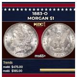 1883-o Morgan Dollar $1 Grades ms65+