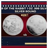 2023 Year of the Rabbit 1 oz .999 Silver Round