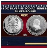 2024 Tokelau 1 oz Silver $5 Zodiac Series: Scorpio