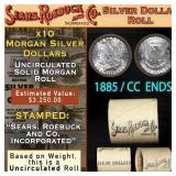 N- SEARS Unc Morgan Dollar $1 Roll With CC End 10