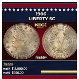 1906 Liberty Nickel 5c ms66+ SEGS