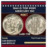 1941-d Mercury Dime TOP POP! 10c ms68+ FSB SEGS