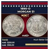 1890-o Morgan Dollar $1 Grades ms62+