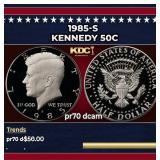 1985-s Proof Kennedy Half Dollar 50c pr70 dcam SEG