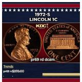 1972-s Proof Lincoln Cent 1c pr69 rd dcam SEGS