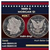 1889-s Morgan Dollar $1 ms64 dmpl SEGS