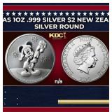 2020 Disney Mickey Christmas 1oz .999 Silver $2 Ne