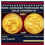 1903 Jefferson Louisiana Purchase Gold Commem Doll