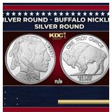 1 oz Silver Round - Buffalo Nickle Style