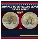 2023  Disney Micky Mouse & Donald Duck 1oz .999 Si
