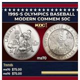 1995-s Olympics Baseball Modern Commem Half Dollar