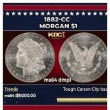 1882-cc Morgan Dollar $1 ms64 dmpl SEGS