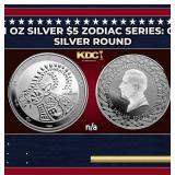 2024 Tokelau 1 oz Silver $5 Zodiac Series: Caprico