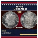 1879-s Morgan Dollar $1 Grades ms66 PL