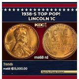 1938-s Lincoln Cent TOP POP! 1c ms68 rd SEGS