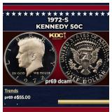 1972-s Proof Kennedy Half Dollar 50c pr69 dcam SEG