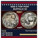1935-s Buffalo Nickel TOP POP! 5c ms67+ SEGS