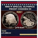 1995-p Special Olympics Proof Modern Commem Dollar