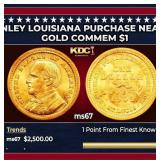 1903 McKinley Louisiana Purchase Gold Commem Dolla