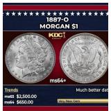 1887-o Morgan Dollar $1 ms64+ SEGS