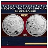 2023 1 oz Silver Boston Tea Party 250th Anniversar