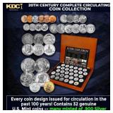 20th Century Complete Circulating Coin Collection